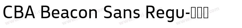 CBA Beacon Sans Regu字体转换